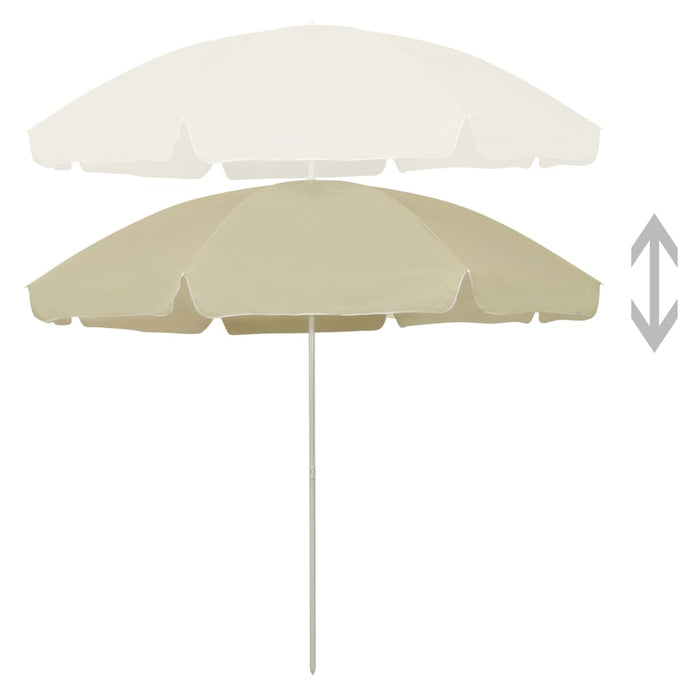 Umbrelă de soare de plajă, galben nisipiu, 300 cm WALTI