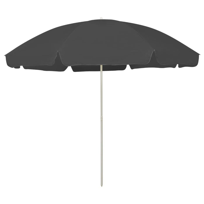 Umbrelă de soare de plajă, antracit, 300 cm WALTI