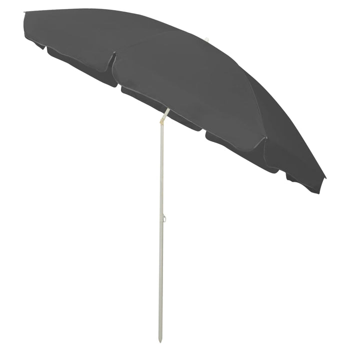 Umbrelă de soare de plajă, antracit, 300 cm WALTI