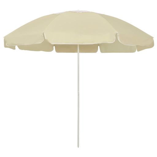 Umbrelă de soare de plajă, galben nisipiu, 240 cm - WALTI WALTI