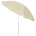 Umbrelă de soare de plajă, galben nisipiu, 240 cm - WALTI WALTI