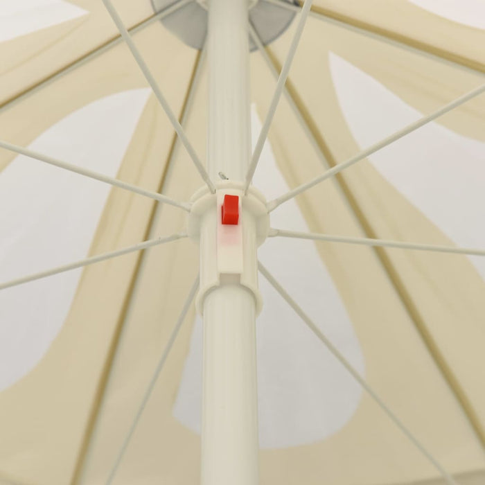Umbrelă de soare de plajă, galben nisipiu, 240 cm - WALTI WALTI
