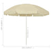 Umbrelă de soare de plajă, galben nisipiu, 240 cm - WALTI WALTI