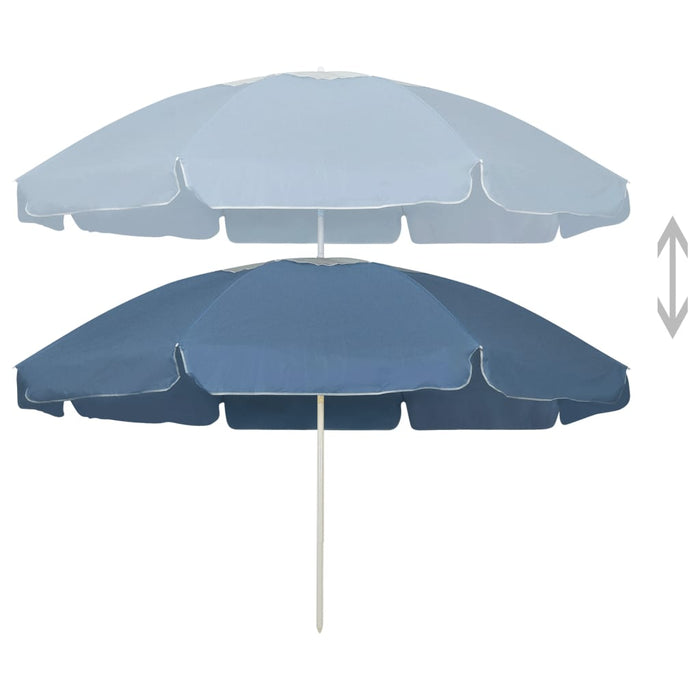 Umbrelă de soare de plajă, albastru, 240 cm - WALTI WALTI