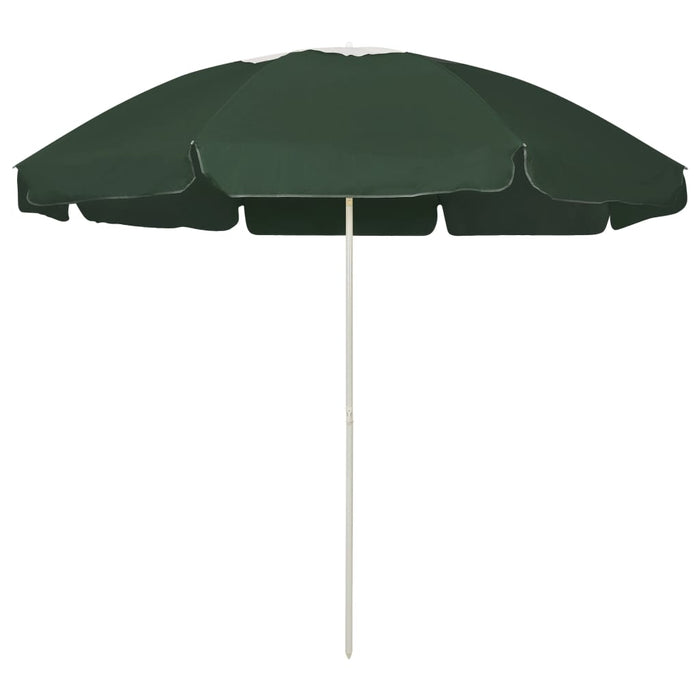 Umbrelă de soare de plajă, verde, 240 cm - WALTI WALTI