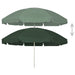 Umbrelă de soare de plajă, verde, 240 cm - WALTI WALTI