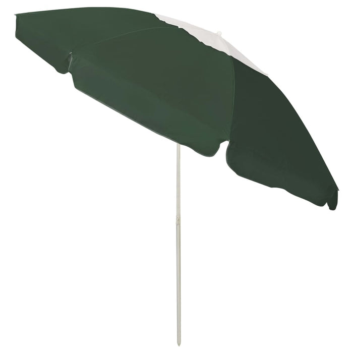 Umbrelă de soare de plajă, verde, 240 cm - WALTI WALTI