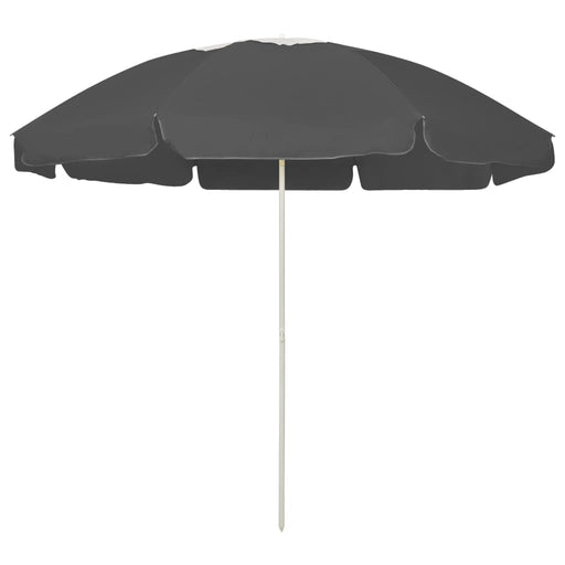 Umbrelă de soare de plajă, antracit, 240 cm - WALTI WALTI