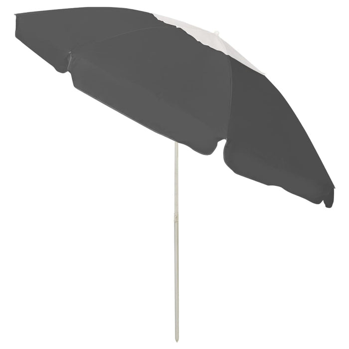Umbrelă de soare de plajă, antracit, 240 cm - WALTI WALTI