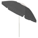 Umbrelă de soare de plajă, antracit, 240 cm - WALTI WALTI