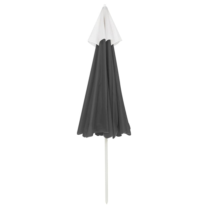 Umbrelă de soare de plajă, antracit, 240 cm - WALTI WALTI