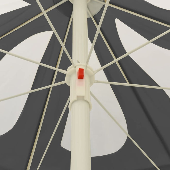 Umbrelă de soare de plajă, antracit, 240 cm - WALTI WALTI