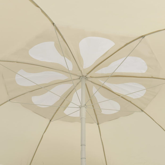 Umbrelă de soare de plajă, galben nisipiu, 300 cm WALTI