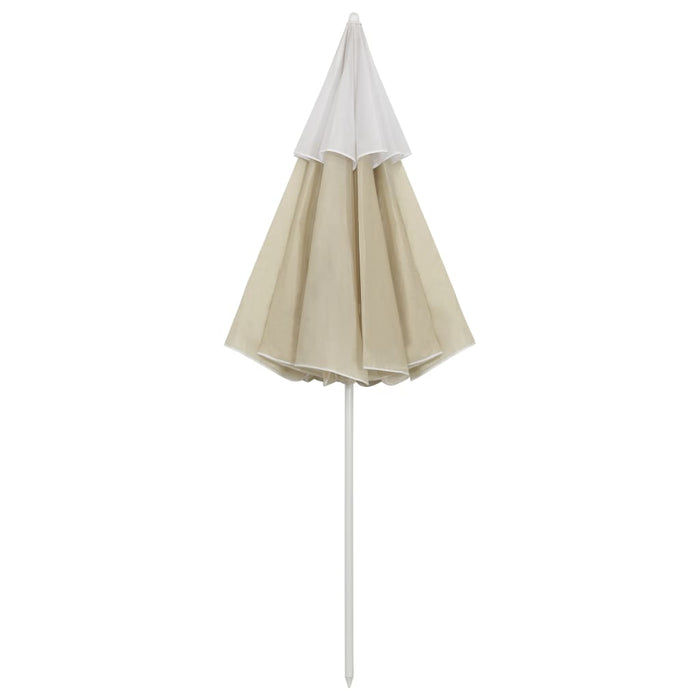 Umbrelă de soare de plajă, galben nisipiu, 300 cm WALTI