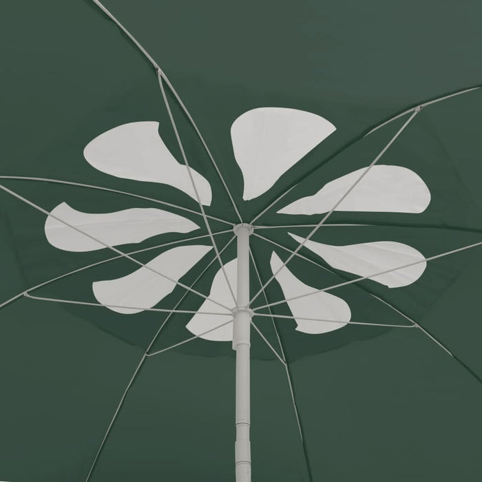 Umbrelă de soare de plajă, verde, 300 cm WALTI