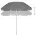 Umbrelă de soare de plajă, antracit, 300 cm - WALTI WALTI