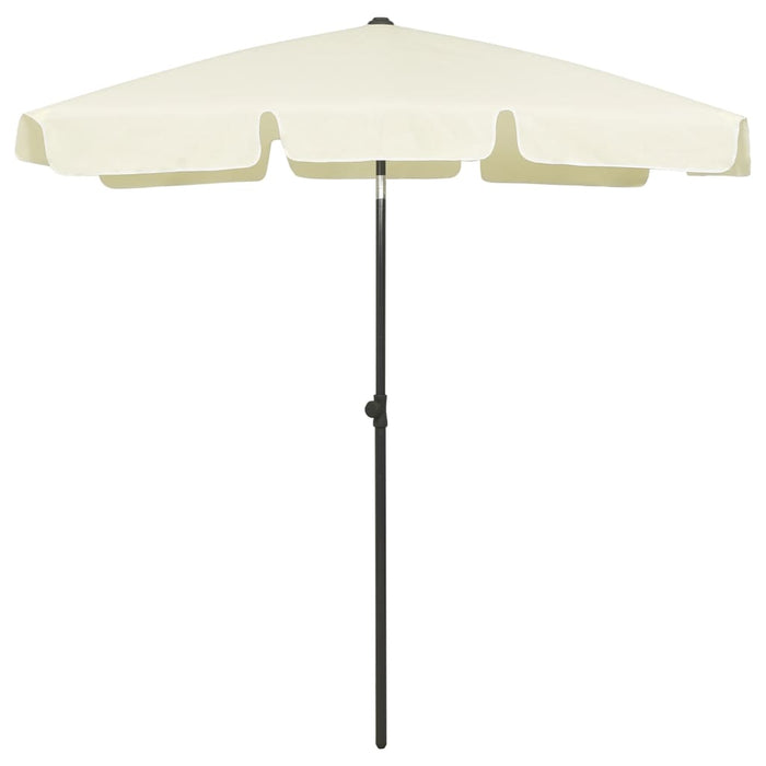Umbrelă de soare de plajă, galben nisipiu, 180x120 cm WALTI