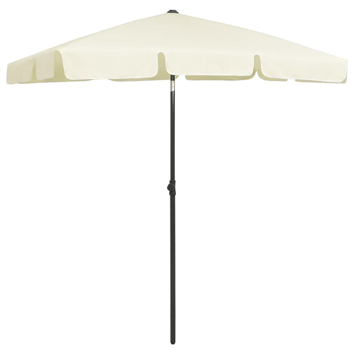 Umbrelă de soare de plajă, galben nisipiu, 180x120 cm WALTI