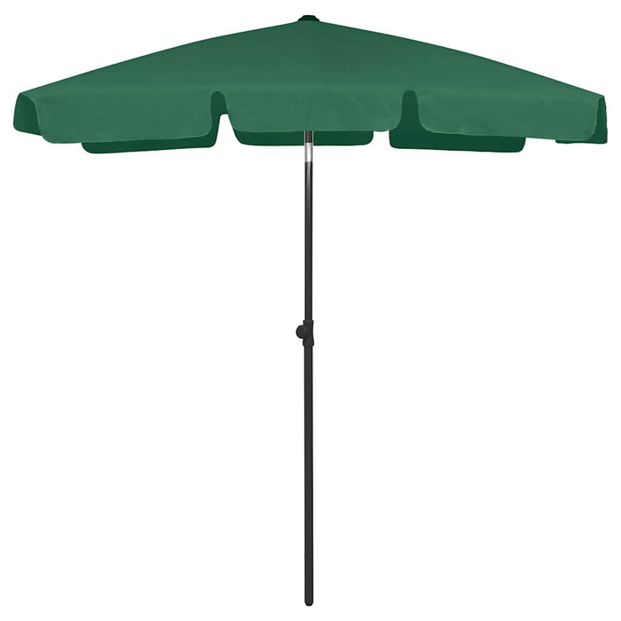Umbrelă de soare de plajă, verde, 180x120 cm - WALTI WALTI