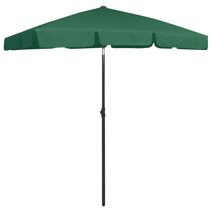 Umbrelă de soare de plajă, verde, 180x120 cm - WALTI WALTI