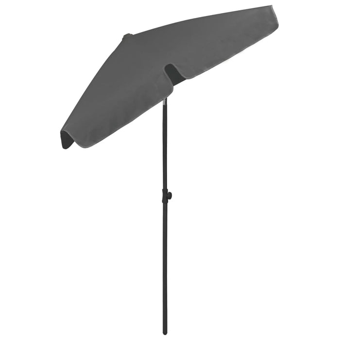 Umbrelă de soare de plajă, antracit, 180x120 cm WALTI