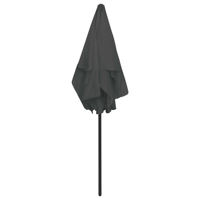 Umbrelă de soare de plajă, antracit, 180x120 cm WALTI