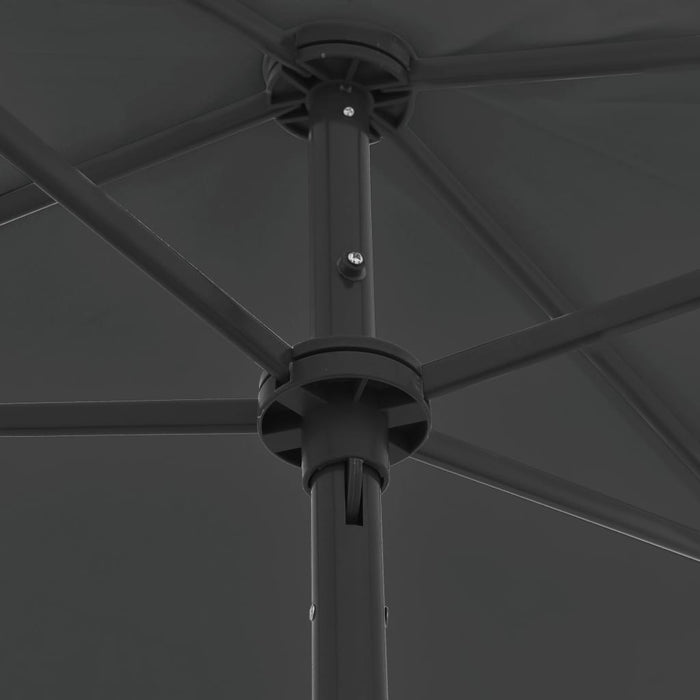 Umbrelă de soare de plajă, antracit, 180x120 cm WALTI