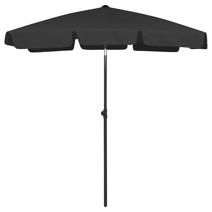 Umbrelă de soare de plajă, negru, 180x120 cm - WALTI WALTI