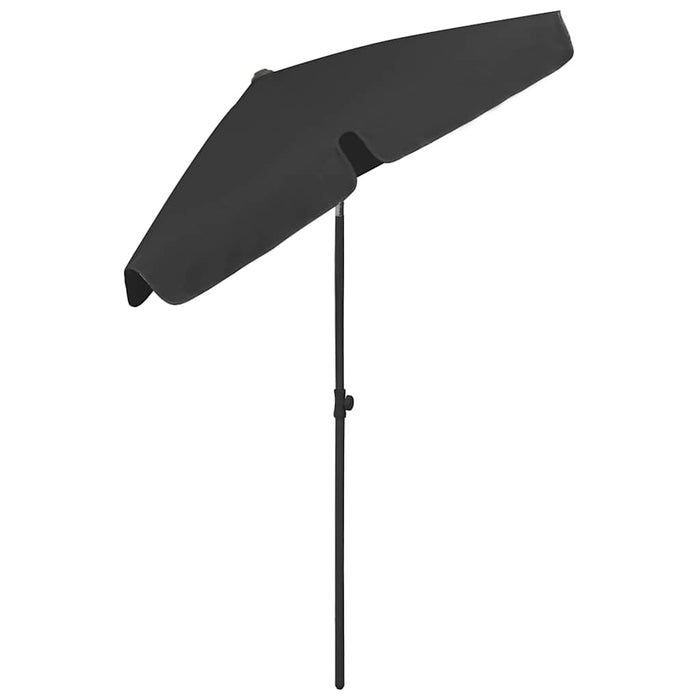 Umbrelă de soare de plajă, negru, 180x120 cm - WALTI WALTI