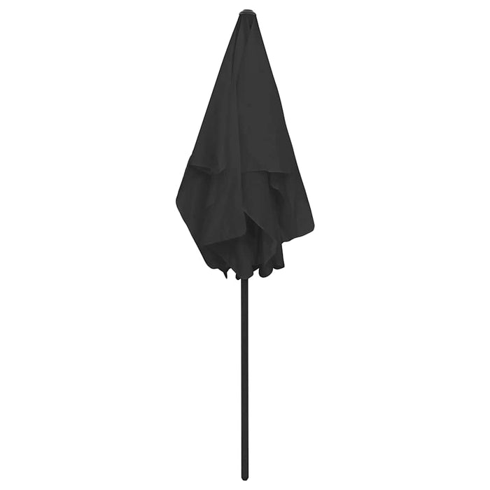 Umbrelă de soare de plajă, negru, 180x120 cm - WALTI WALTI