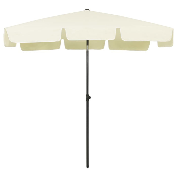 Umbrelă de soare de plajă, galben nisipiu, 200x125 cm WALTI