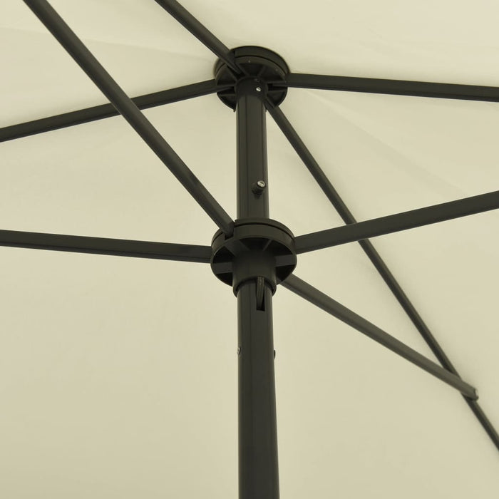 Umbrelă de soare de plajă, galben nisipiu, 200x125 cm WALTI