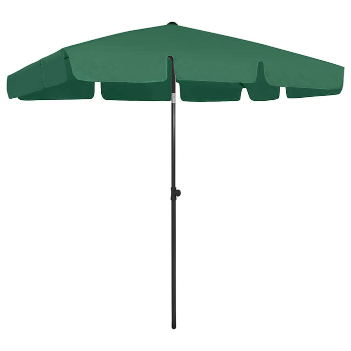Umbrelă de soare de plajă, verde, 200x125 cm - WALTI WALTI