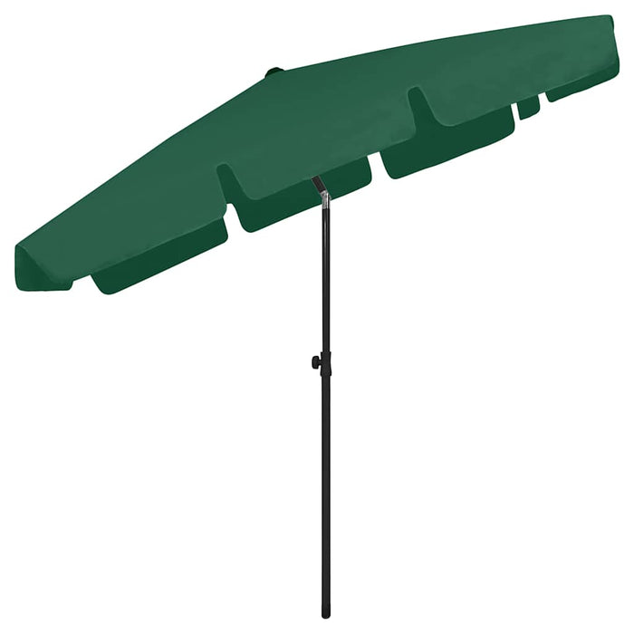 Umbrelă de soare de plajă, verde, 200x125 cm - WALTI WALTI