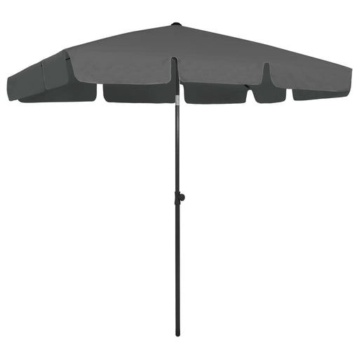 Umbrelă de soare de plajă, antracit, 200x125 cm - WALTI WALTI