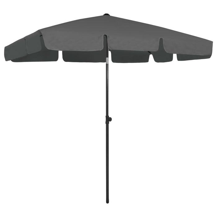 Umbrelă de soare de plajă, antracit, 200x125 cm WALTI