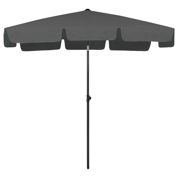 Umbrelă de soare de plajă, antracit, 200x125 cm WALTI