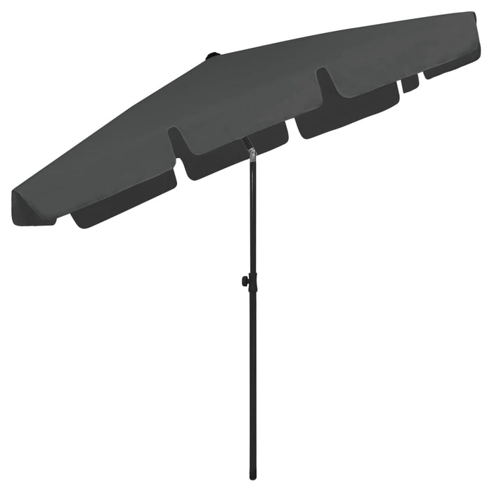 Umbrelă de soare de plajă, antracit, 200x125 cm WALTI