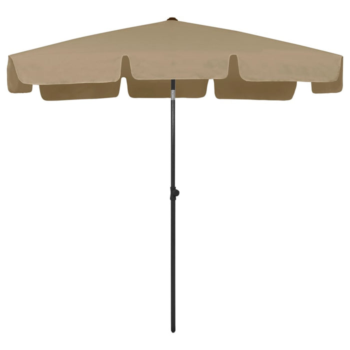 Umbrelă de soare de plajă, taupe, 200x125 cm - WALTI WALTI