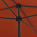 Umbrelă de soare de plajă, cărămiziu, 200x125 cm - WALTI WALTI