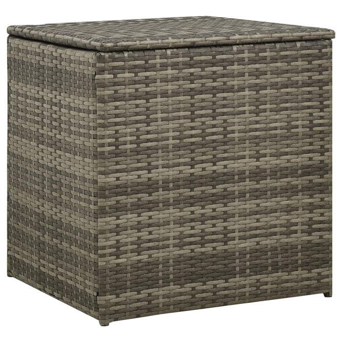 Set mobilier de grădină cu perne, 4 piese, poliratan, gri WALTI