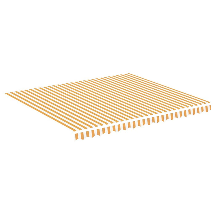 Pânză de rezervă copertină, galben și alb, 4x3,5 m, poliester WALTI