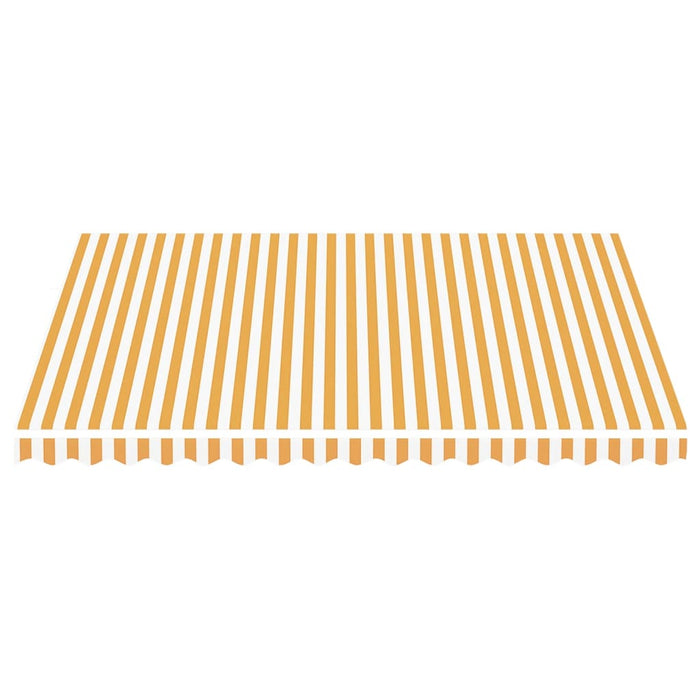 Pânză de rezervă copertină, galben și alb, 4x3,5 m, poliester WALTI