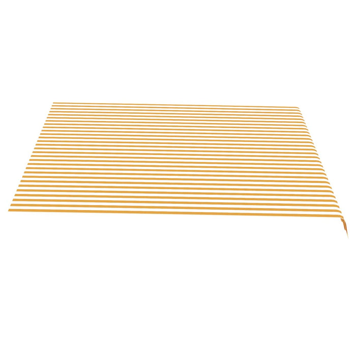 Pânză de rezervă copertină, galben și alb, 4x3,5 m, poliester WALTI