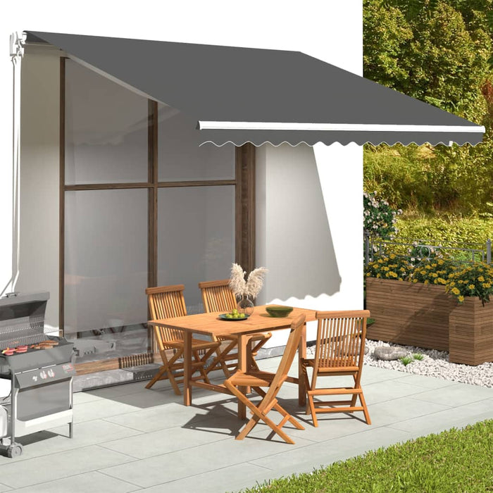 Pânză de rezervă copertină, antracit, 4x3,5 m, poliester WALTI