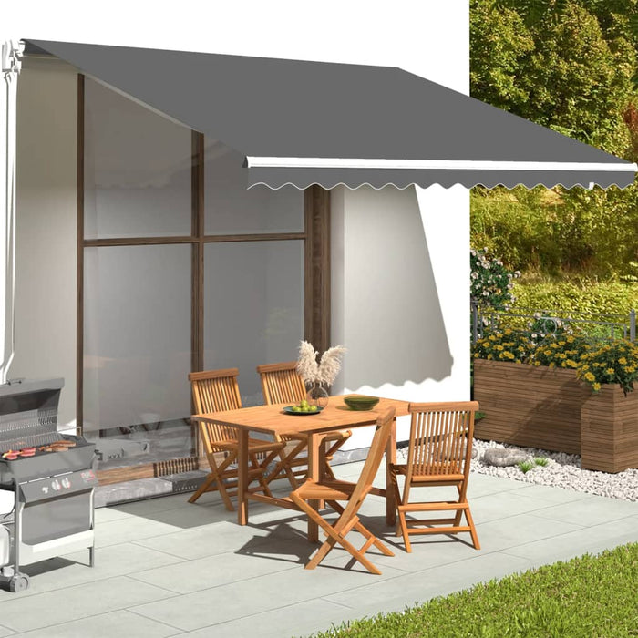 Pânză de rezervă copertină, antracit, 4,5x3,5 m, poliester WALTI