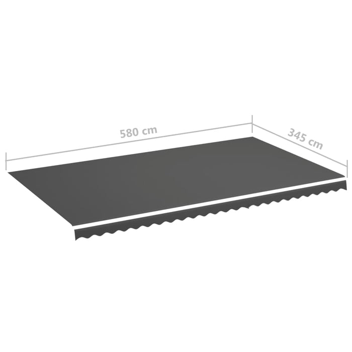 Pânză de rezervă pentru copertină, antracit, 6x3,5 m - WALTI WALTI