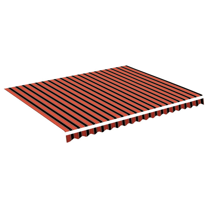 Pânză de rezervă copertină, portocaliu și maro, 4,5x3,5 m, poliester WALTI