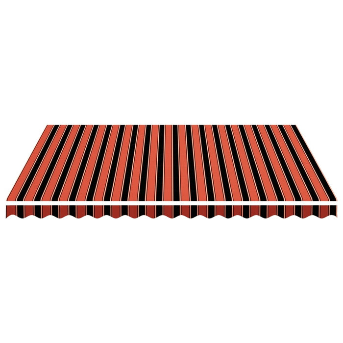 Pânză de rezervă copertină, portocaliu și maro, 4,5x3,5 m, poliester WALTI