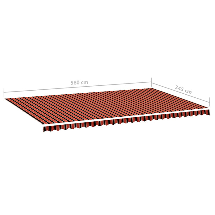 Pânză de rezervă copertină, portocaliu și maro, 6x3,5 m - WALTI WALTI